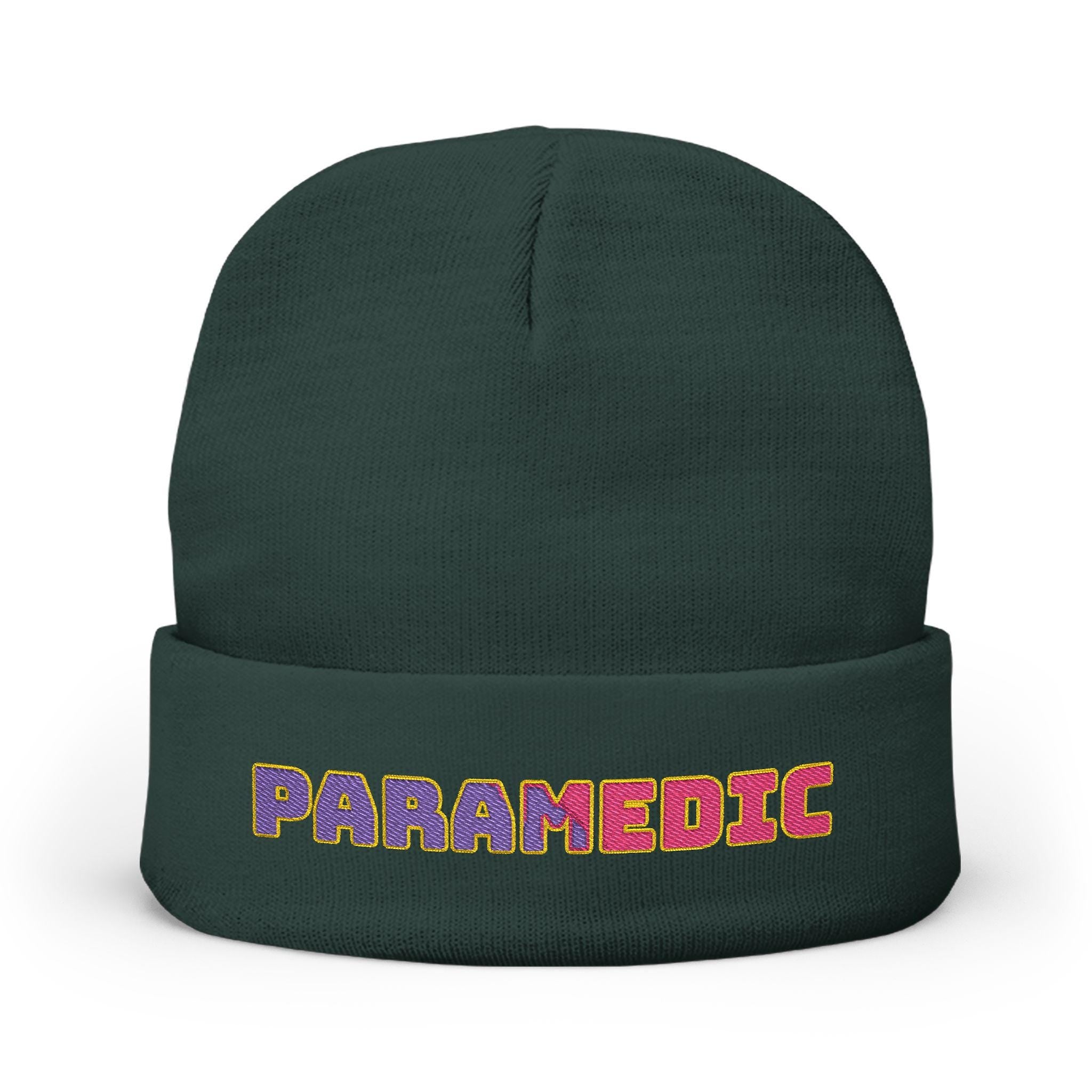 Embroidered Paramedic Beanie, Cotton Acrylic Blend Medic Hat