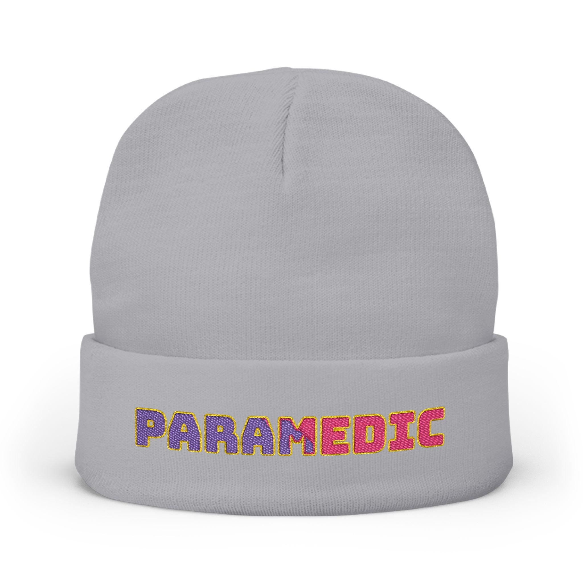 Embroidered Paramedic Beanie, Cotton Acrylic Blend Medic Hat