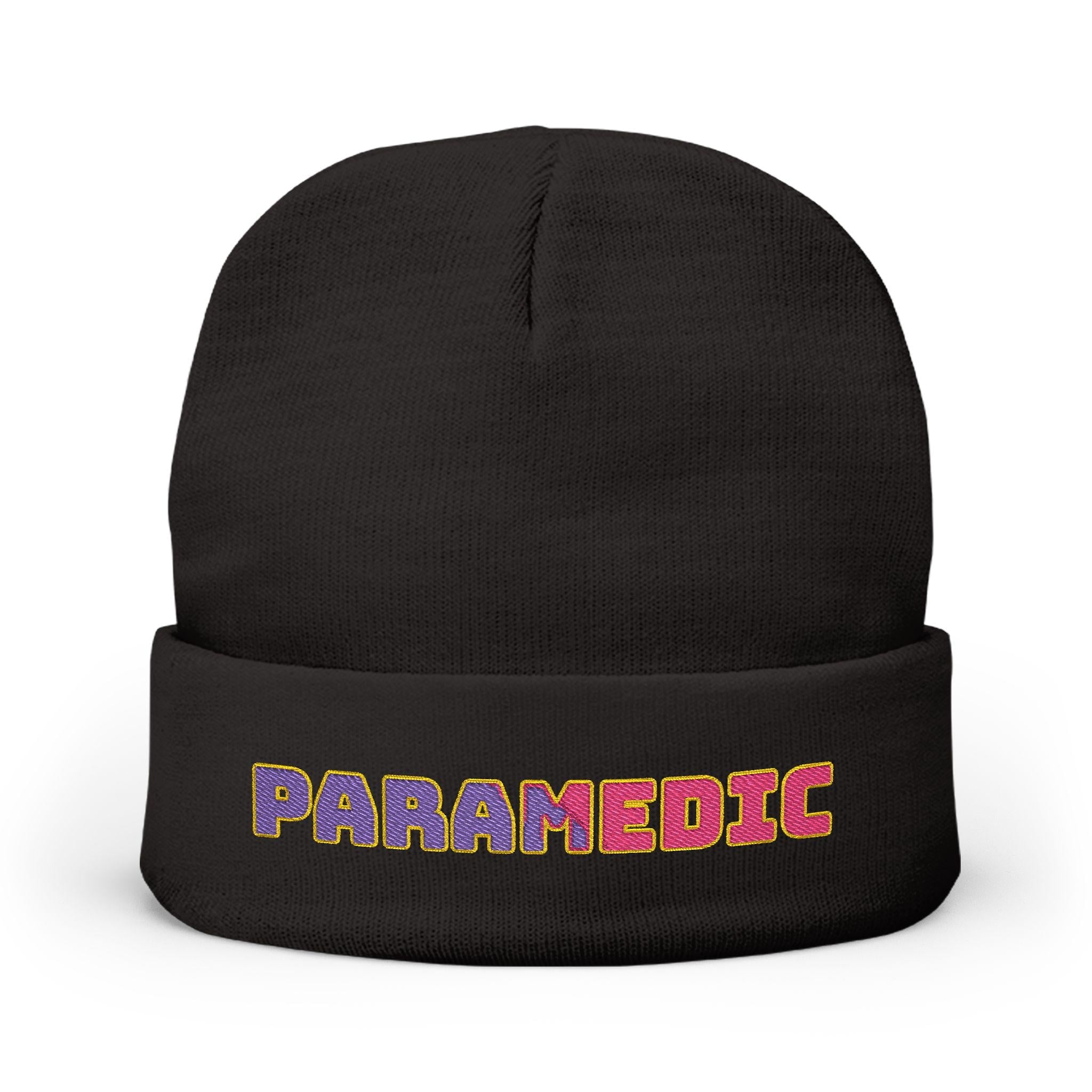 Embroidered Paramedic Beanie, Cotton Acrylic Blend Medic Hat