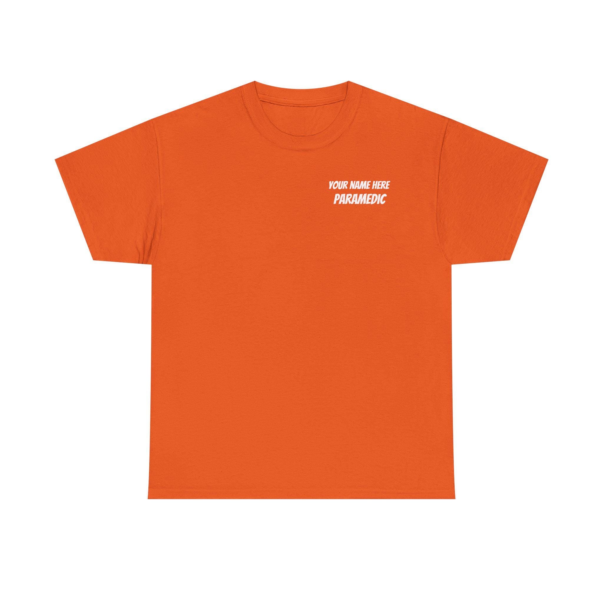 Personalized Paramedic EMS Job Shirt, Custom Medic T-Shirt Gift