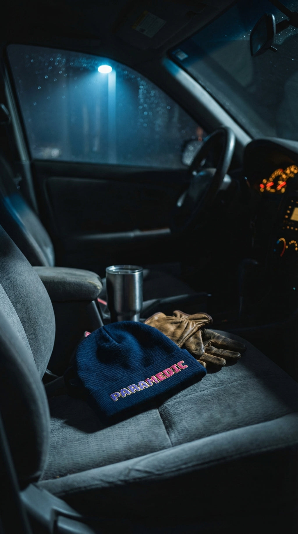 Embroidered Paramedic Beanie, Cotton Acrylic Blend Medic Hat