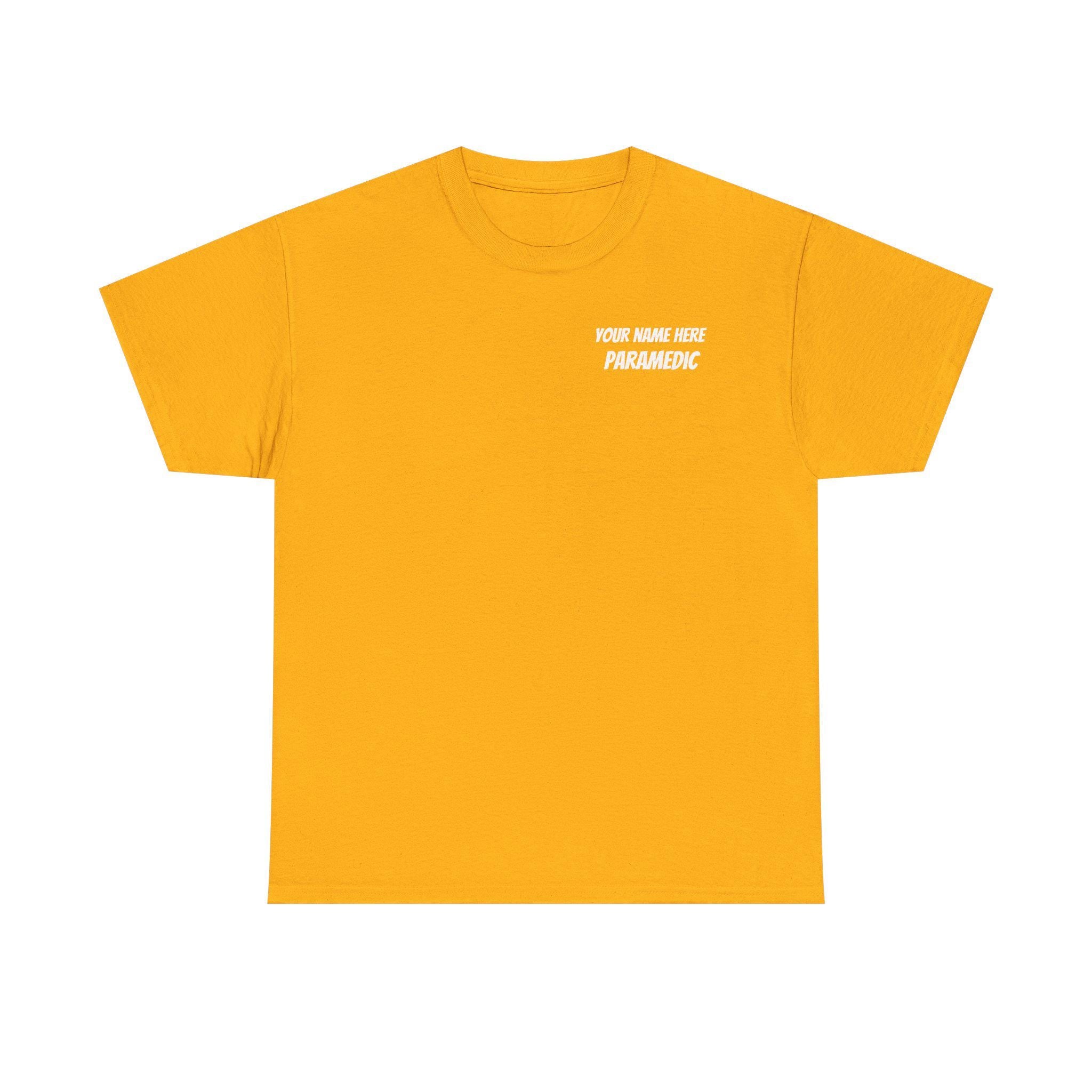 Personalized Paramedic EMS Job Shirt, Custom Medic T-Shirt Gift
