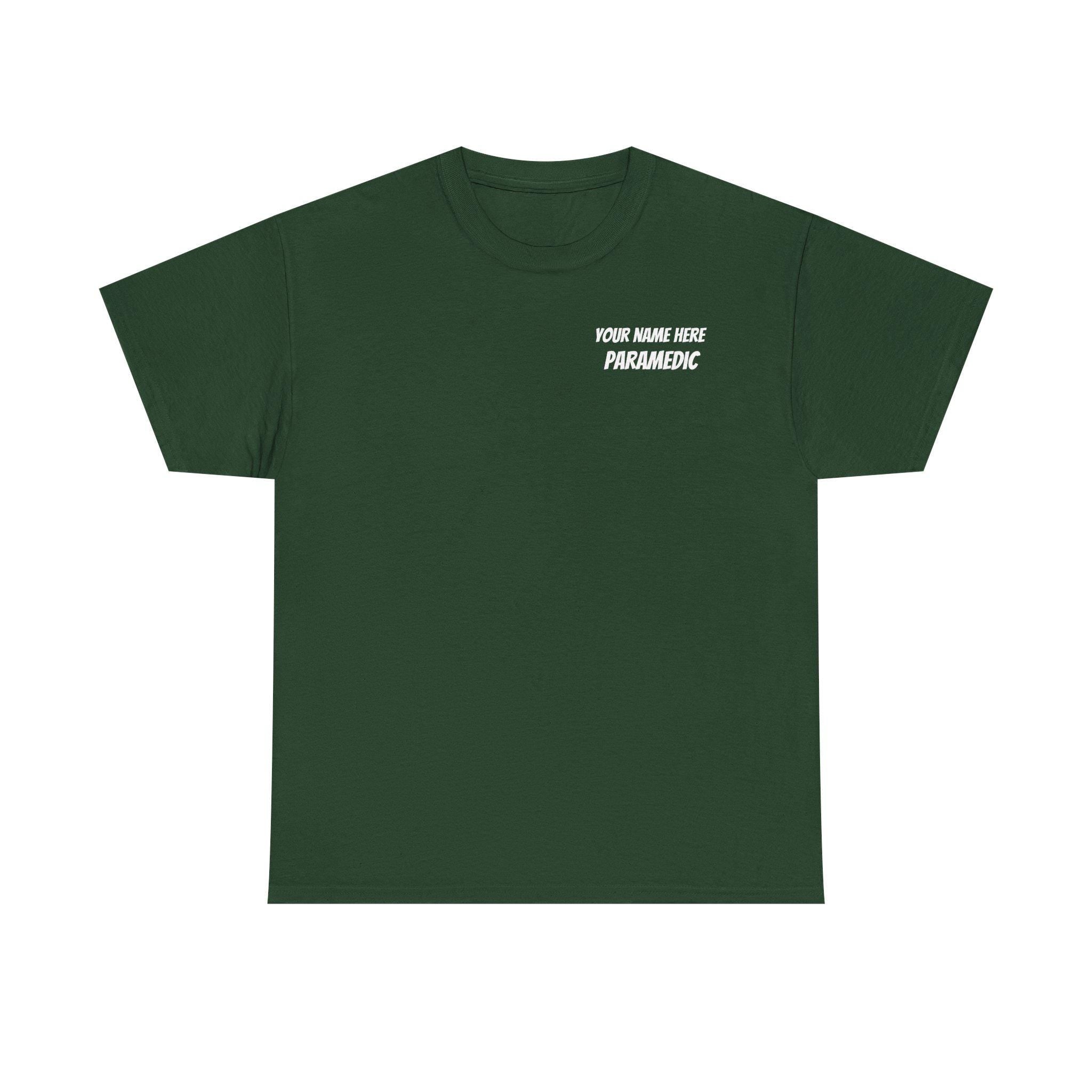 Personalized Paramedic EMS Job Shirt, Custom Medic T-Shirt Gift