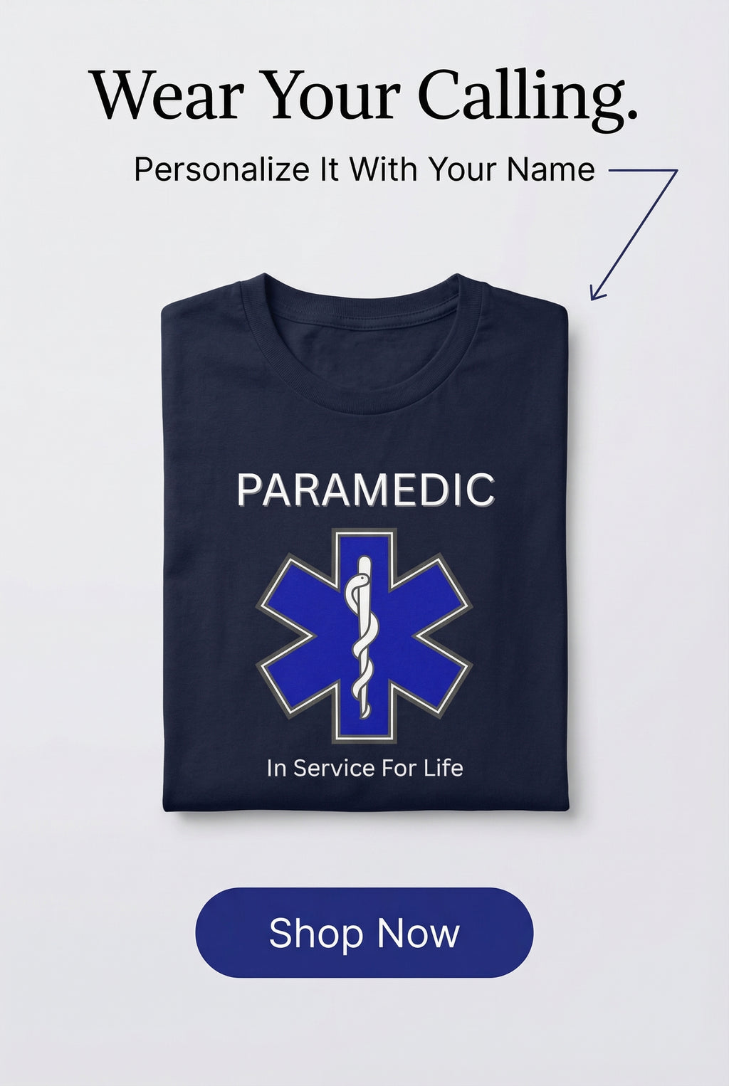 Personalized Paramedic EMS Job Shirt, Custom Medic T-Shirt Gift